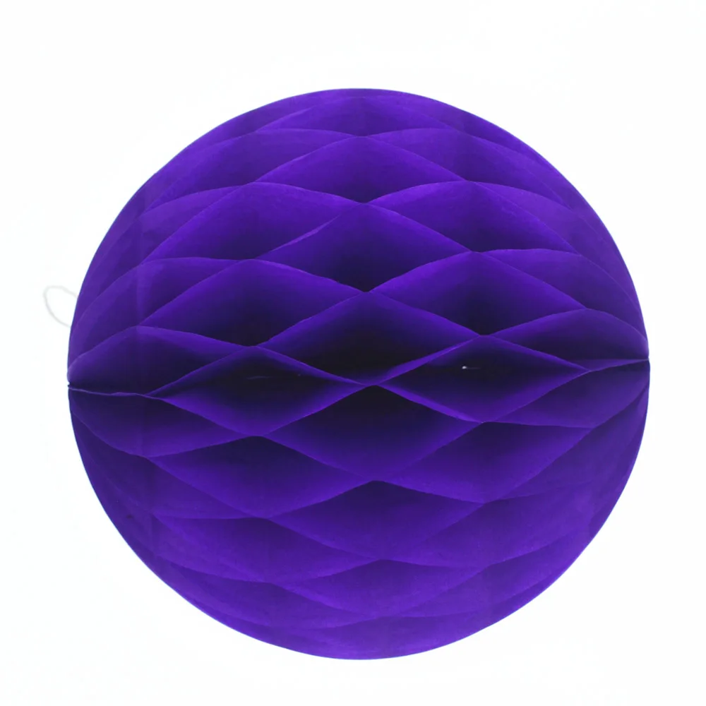 14 dark purple Китайский год украшения фонарь лампион соты шар китайский фонарь Свадьба День Рождения украшения китайские бумажные лампы - Цвет: 14 dark purple