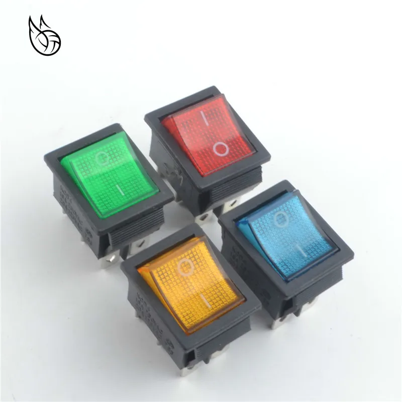 2 шт. латунные запасные части освещены 6 контакты кулисный переключатель с