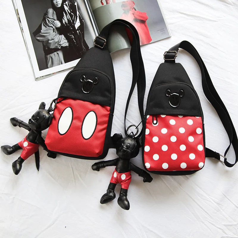 

Plush Children Mickey Small boys plush Bag Leisure Primary School Tide Outdoor Female Cute Cartoon Bag