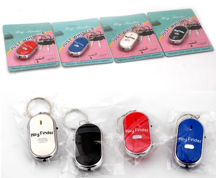 Smart Finder Key Sensors KeyChain Sound LED with Whistle Claps Locator Find Lost Keychain Self Defense Alarm Random Color | Безопасность