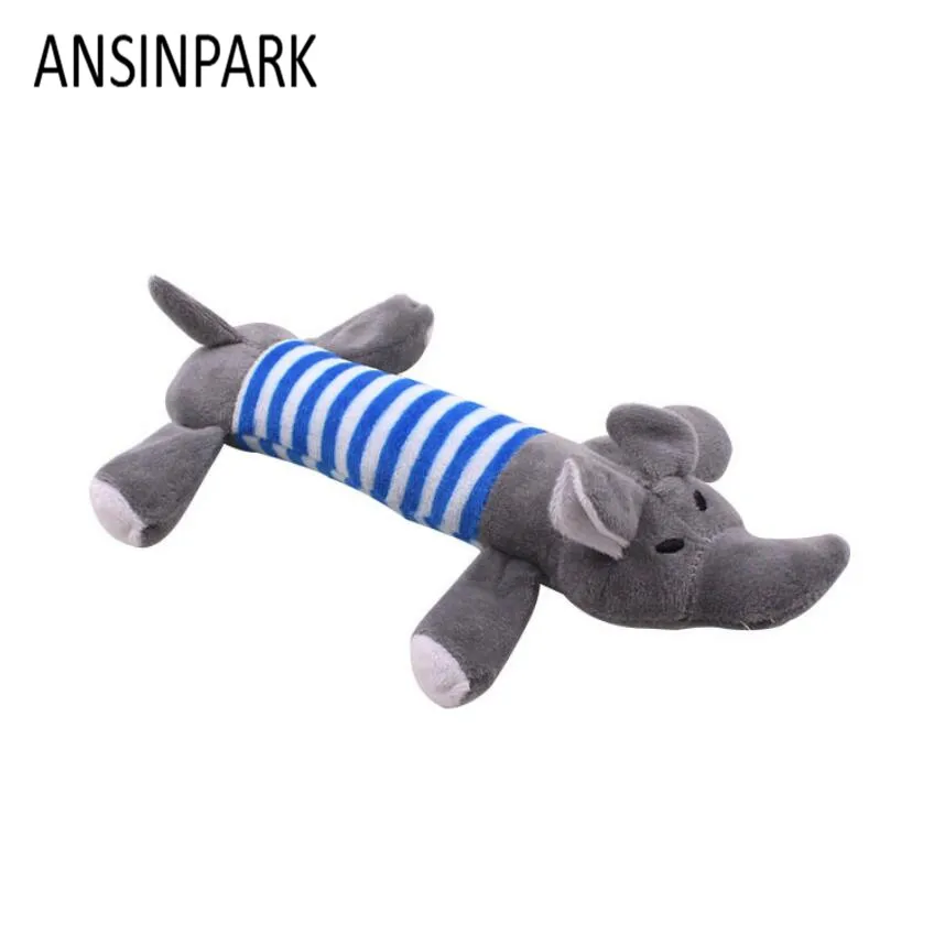 ANSINPARK animal chew toy dog cat vocalization in cloth dolls toys sustainability pet dog accessories products high quality W666 - Цвет: 3