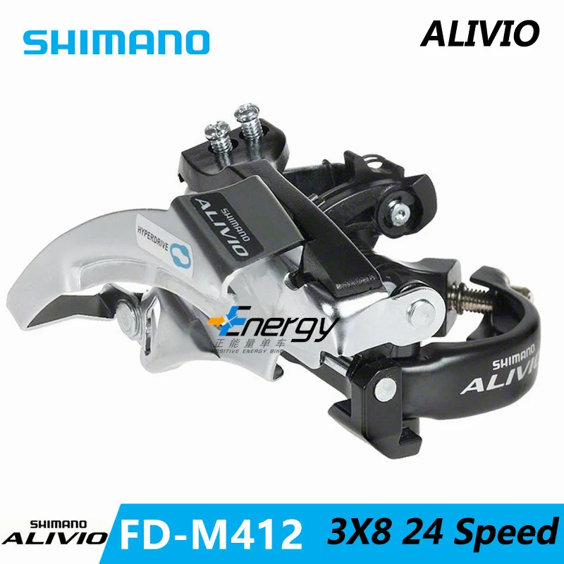 FD-M410 передний переключатель MTB велосипед горный велосипед части ALIVIO для 3x8S 24S скорость передачи