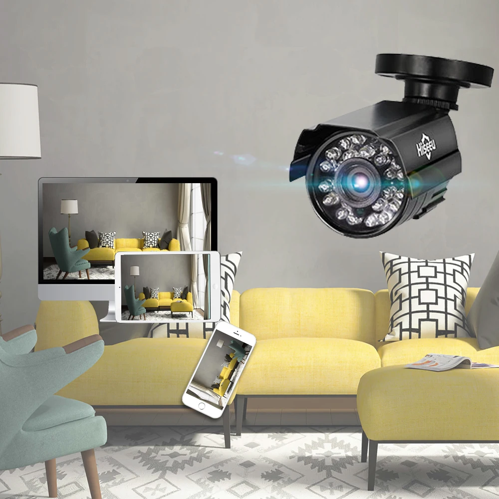 4 канала система Скрытого видеонаблюдения Системы 4CH Мини DVR 720P ИК Пуля Открытый AHD Камера безопасности Системы комплект Camaras De Seguridad XMEYE 1200TVL 42