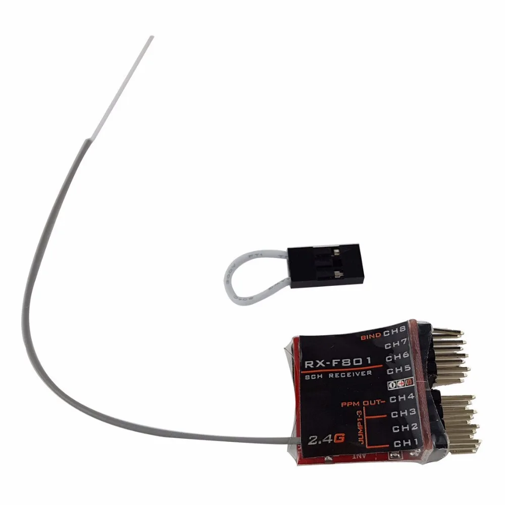 RX F801 8CH приемник с выходом PPM совместим FRSKY X9D/X9D PLUS/DJT/DFT/DHT тюнер для RC самолета|ppm