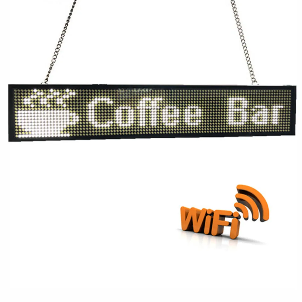 P5MM СВЕТОДИОДНАЯ вывеска WiFi доска Прокрутка Программируемый дисплей сообщение