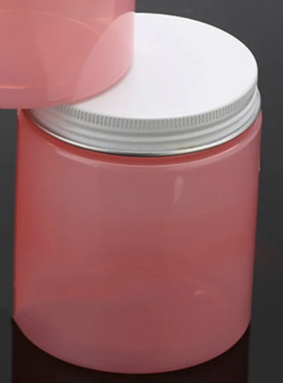 Розовый 250 г Пластик косметический крем Jar 250 мл составляют поли гель-маска для лица лосьон конфеты, таблетки упаковка бутылки 10 шт - Цвет: 4