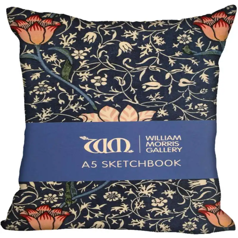 4 Hot Custom William Morris Square Pillowcase Custom Zippered Bedroom Home Pillow Cover Case 35X35cm,40x40cm - Цвет: 4