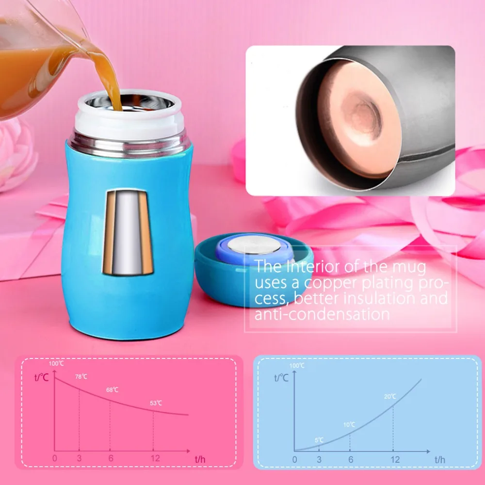 230ml Stainless Steel Vacuum Insulated Travel Cute Double Walled Espresso Cups Coffee Christmas Gifts Thermal Mug | Дом и сад