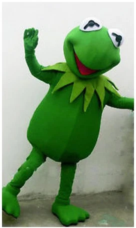 Хит продаж хит лягушка маскот костюм Kermit бесплатная доставка платье на Хэллоуин