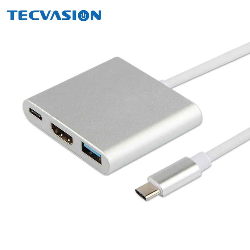 Type C USB 3,1 концентратор многопортовый адаптер USB C к HDMI USB 3,0 зарядный концентратор питания металлический хаб для MacBook Google Chromebook для Xiaomi
