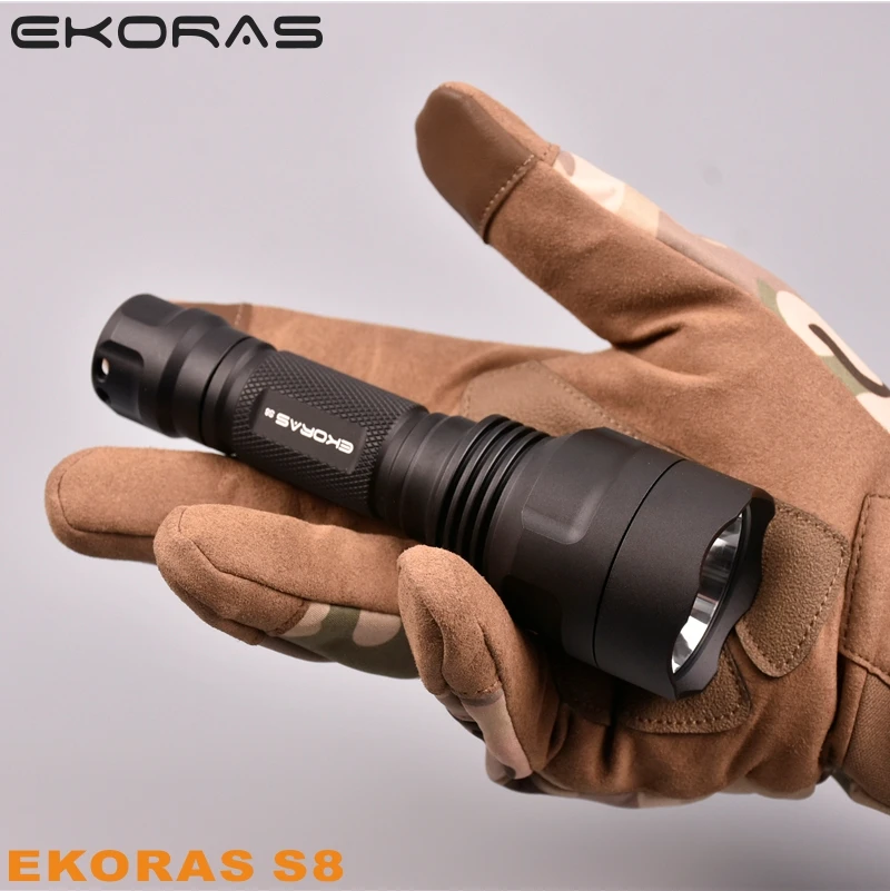 Черный Ekoras C8 с luminus sst40 CREE xml2 U2 медная DTP плата и ar покрытием внутри 1500lm|Фонарики