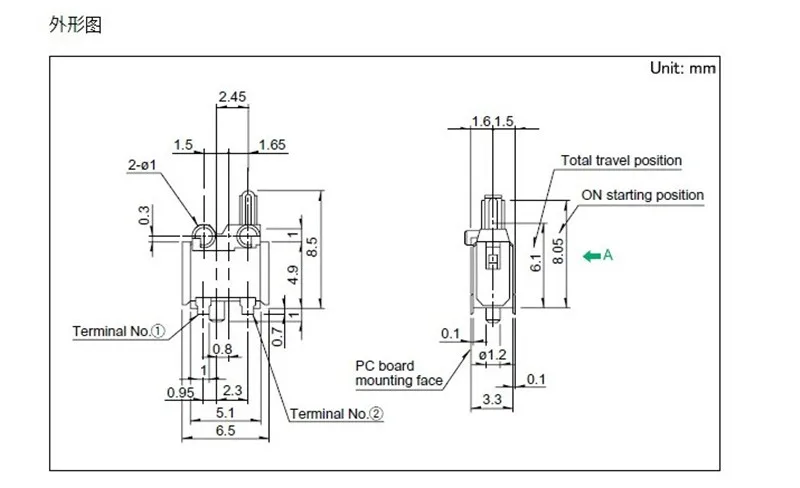Импортный переключатель обнаружения SPPB530701 движения цифровой