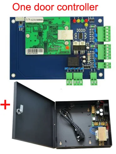 1 door controller TCP/IP 1 2 4 дверь панель управления доступом с DC12V 5A блок питания домашний офис - Цвет: 1 door controller