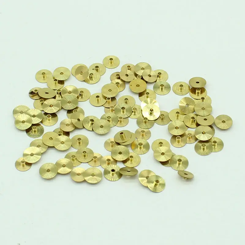 100 шт./лот 4 2 мм Ретро Винтажные латунные шестеренки-соединители для колес Steampunk Cog