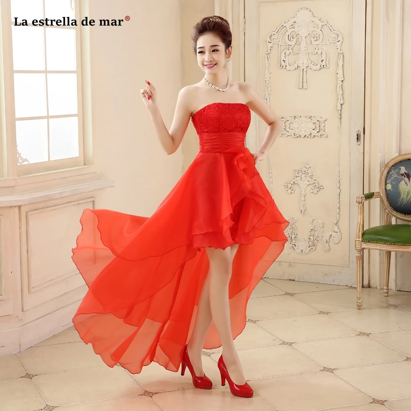 Robe demoiseur d'honneur,, новинка, кружевное платье без бретелек, фиолетовое, цвета шампанского, красное, на высоких и низких каблуках, платья подружек невесты, недорогие, vestidos de madrinha