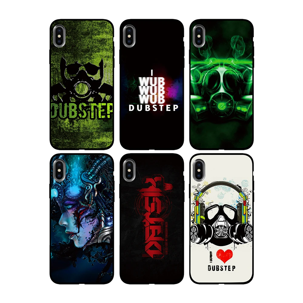 Dubstep противогаз Мягкий ТПУ чехол для Apple iPhone 6 6S 7 8 Plus 5 5S SE X XS MAX XR силиконовые чехлы |