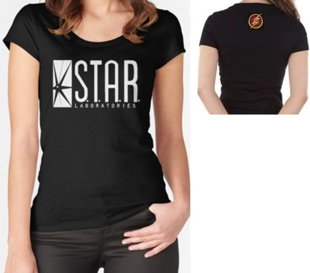 Футболка STAR Laboratories Top The Flash TV Series S. T. A. R. Labs женская футболка с короткими рукавами