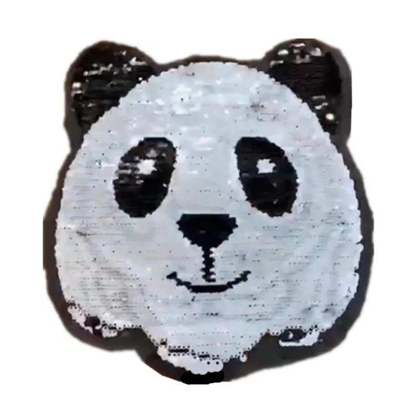 Патч deal with it одежда футболка Женская Diy AB Тигр Панда Реверсивные меняющие цвет