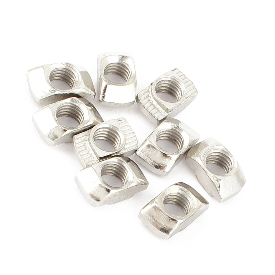 10pcs 20 Series Compatible Drop In Type M5 T Slot Nuts 10mm x 6mm 4.5mm | Nut & Bolt Sets