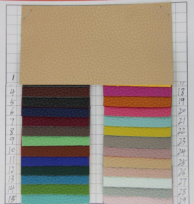 Производители поставляют цветные ПВХ края тисненые кожаные чемоданы 1 6 мм