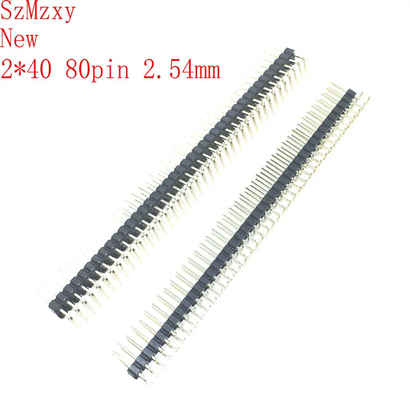 5 шт. игольчатый Соединитель с углом поворота 2 54 мм печатная плата 2*40 контактов 80