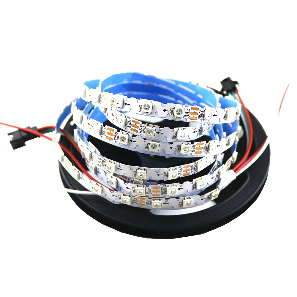 SK6812 S форма Тип 8 мм печатной платы адресный пиксель rgb led strip гибкие 60 светодиодов пикс./м Номера Водонепроницаемый 5 В полный цвет 2 м IP20