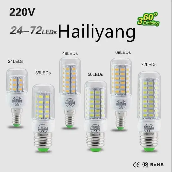 Рождественские светодиодсветодиодный лампы E27 SMD 5730 светодиодная лампа G9 24 36 48 56 69