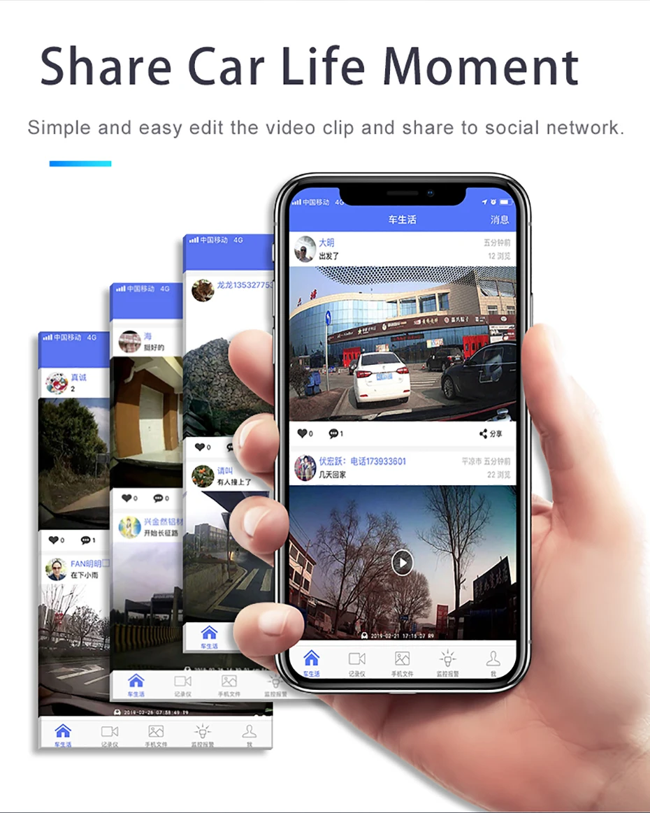 3g WiFi Автомобильный видеорегистратор Android gps камера рекордер двойной объектив Автомобильный видеорегистратор видео рекордер WDR 24 часа парковки дистанционный монитор видеорегистратор era