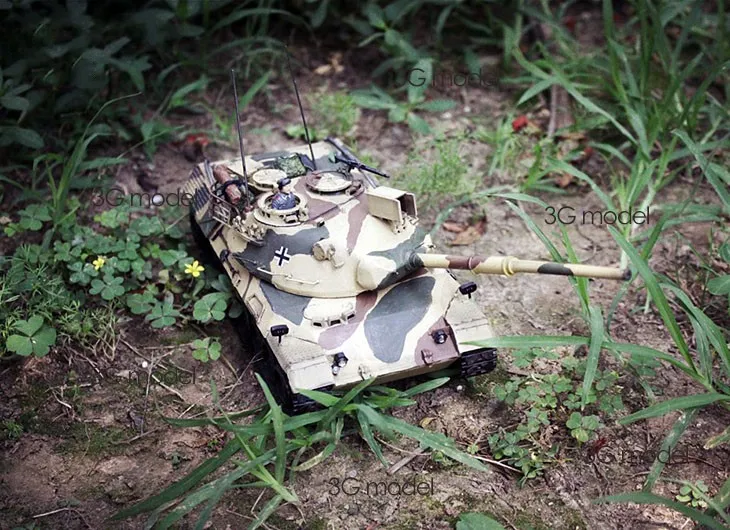 Танк масштаб модель West German Leopard Средний Военный танк Строительный набор сделай