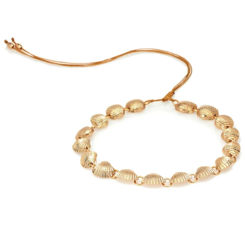 665gg-Necklace Hfarich Новое поступление, летние пляжные украшения, натуральный корпус, ожерелье-чокер для женщин, праздничные украшения - Окраска металла: 665gg-Necklace