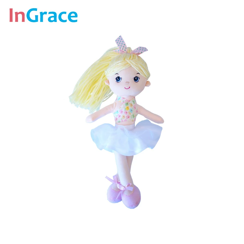 InGrace 7 цветов мини куклы-балерины для девочек Подарки 30 см принцесса Красочные куклы мягкие украшения игрушки танцующая девушка