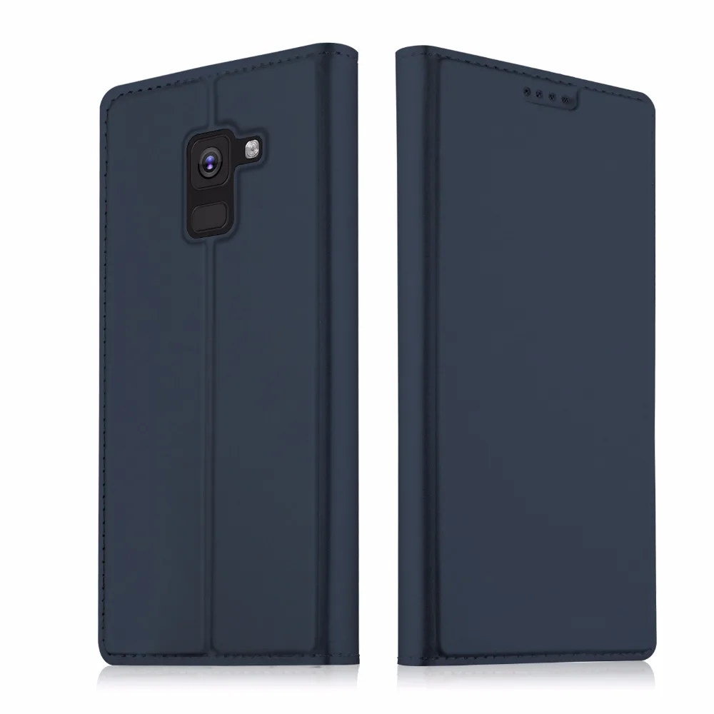 Флип-чехол для Samsung Galaxy A8 Plus 2018 + чехол A 8 оригинальный кожаный Lenuo Роскошный