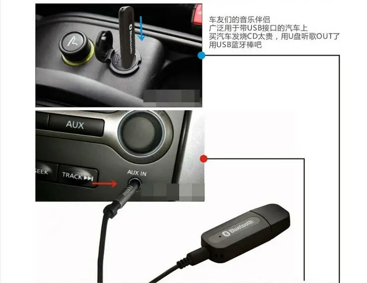 Bluetooth AUX беспроводной портативный мини музыкальный приемник стерео аудио для iPhone