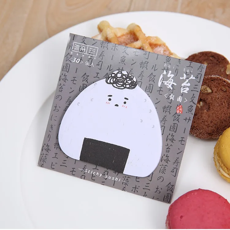 30 Простыни Детские/pack японские канцелярские Еда суши Форма творческие закладки