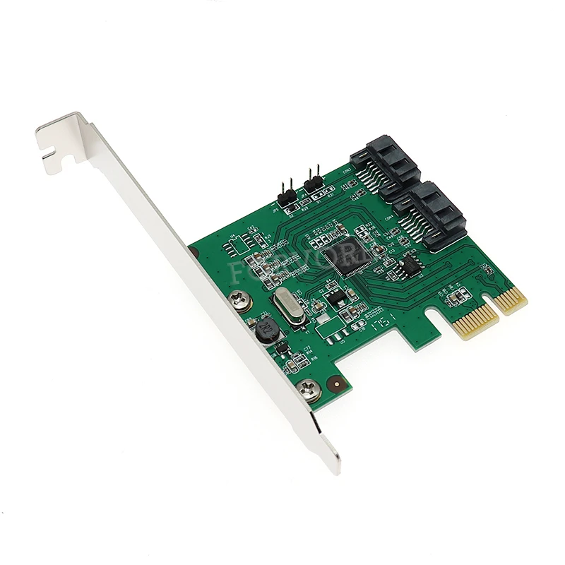 Marvell 88SE9128 2 Порты SATA 6 г PCI Express контроллер карта e III 3 0 конвертер низкий кронштейн