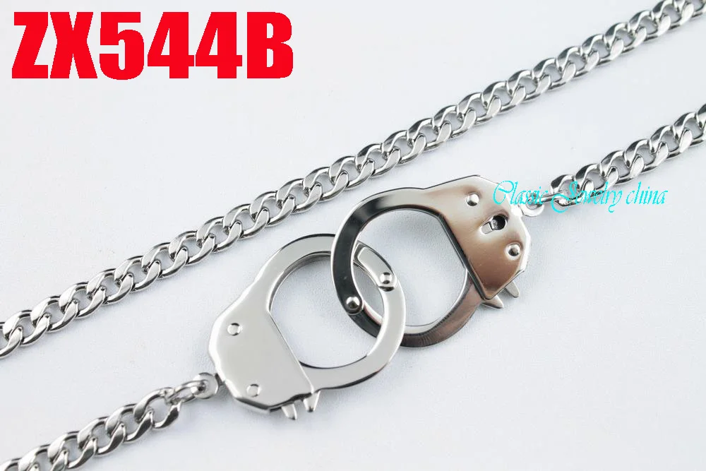 2 больших Наручника 16 &quot 38&quot с 6 мм кубинской цепочкой ожерелье из нержавеющей