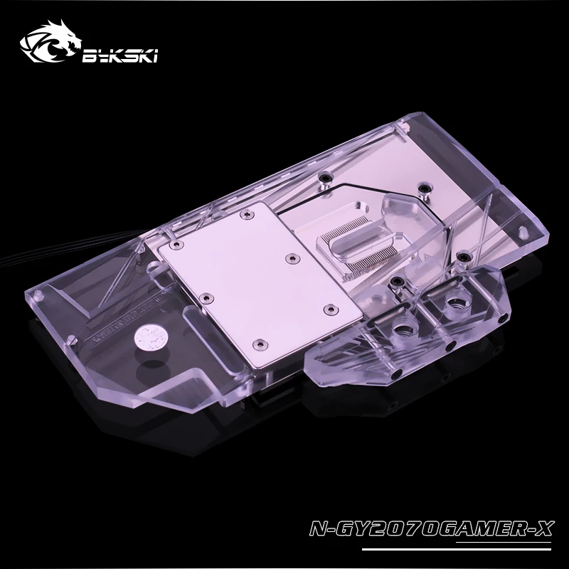 Bykski N GY2070GAMER X VGA полное покрытие блок водяного охлаждения светодиодный свет для