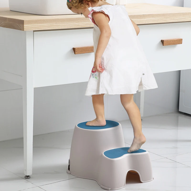 Детский пластиковый табурет раковина для ног детская маленькая скамейка