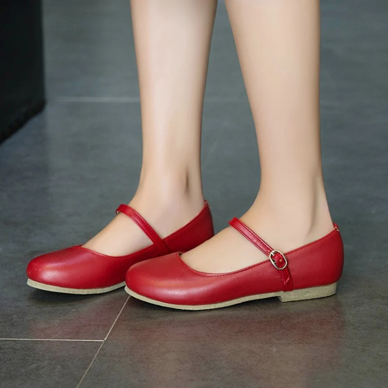 ASILETO/женские балетки на плоской подошве Женские кожаные туфли с пряжкой Лоферы