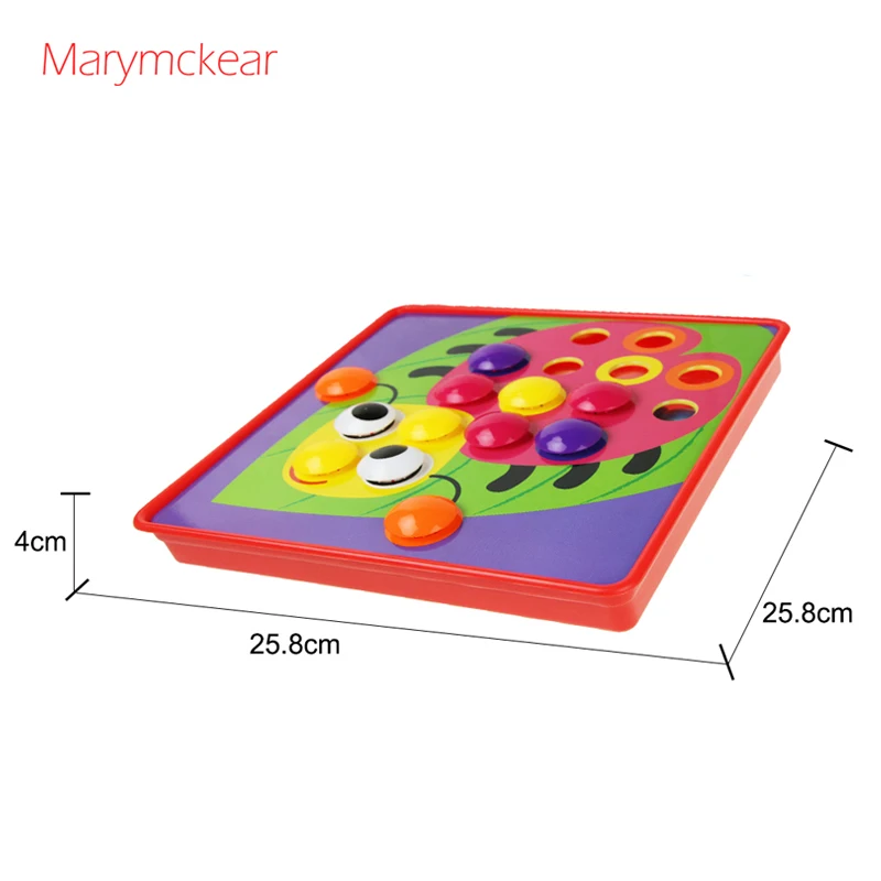 Детские 3D пазлы игрушки мультяшный узор сборка гвоздь самодельная игра