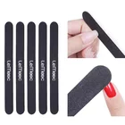 LEMOOC 1051 шт Черный шлифовальный пилка для ногтей буферные решетки 100180 прямой край палочка для дизайна ногтей DIY блестящие инструменты пилка для ногтей