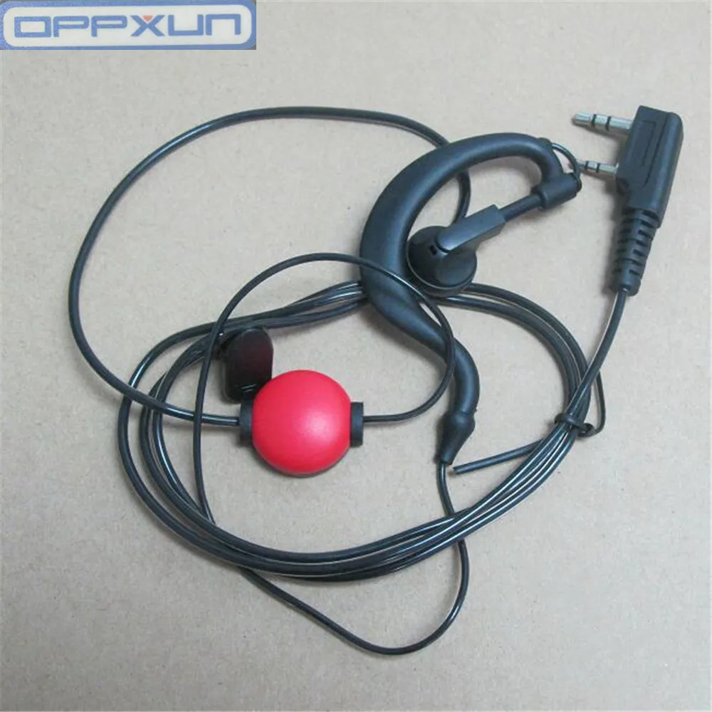 OPPXUN модный красный круглый PTT гарнитура для рации quansheng UV2 TG wouxun UVD1 PUXING Радио