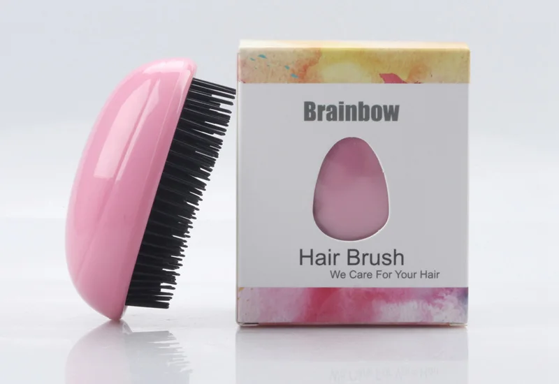 Brainbow 1 шт. яйцо дизайн Волшебная щётка для волос круглая портативная пластиковая расческа Массаж головы Гребень-Шампунь Щетка для душа Инструменты для укладки волос
