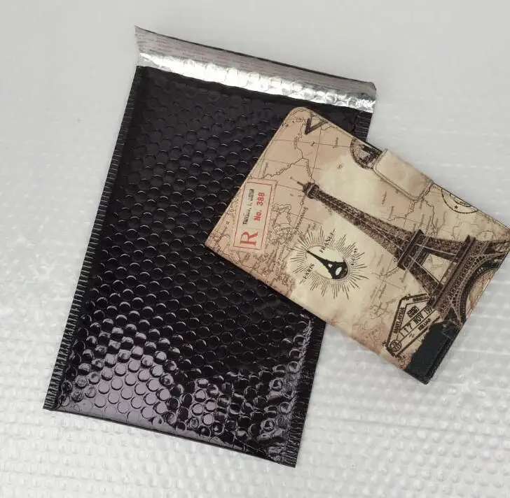 20 шт./партия, 20x28 см, большая черная упаковка, металлическая пузырьковая упаковка для посылок, Подарочная сумка, алюминиевая фольга, уплотнения, пузырьковый конверт, Подарочная сумка, использование 18x28 см