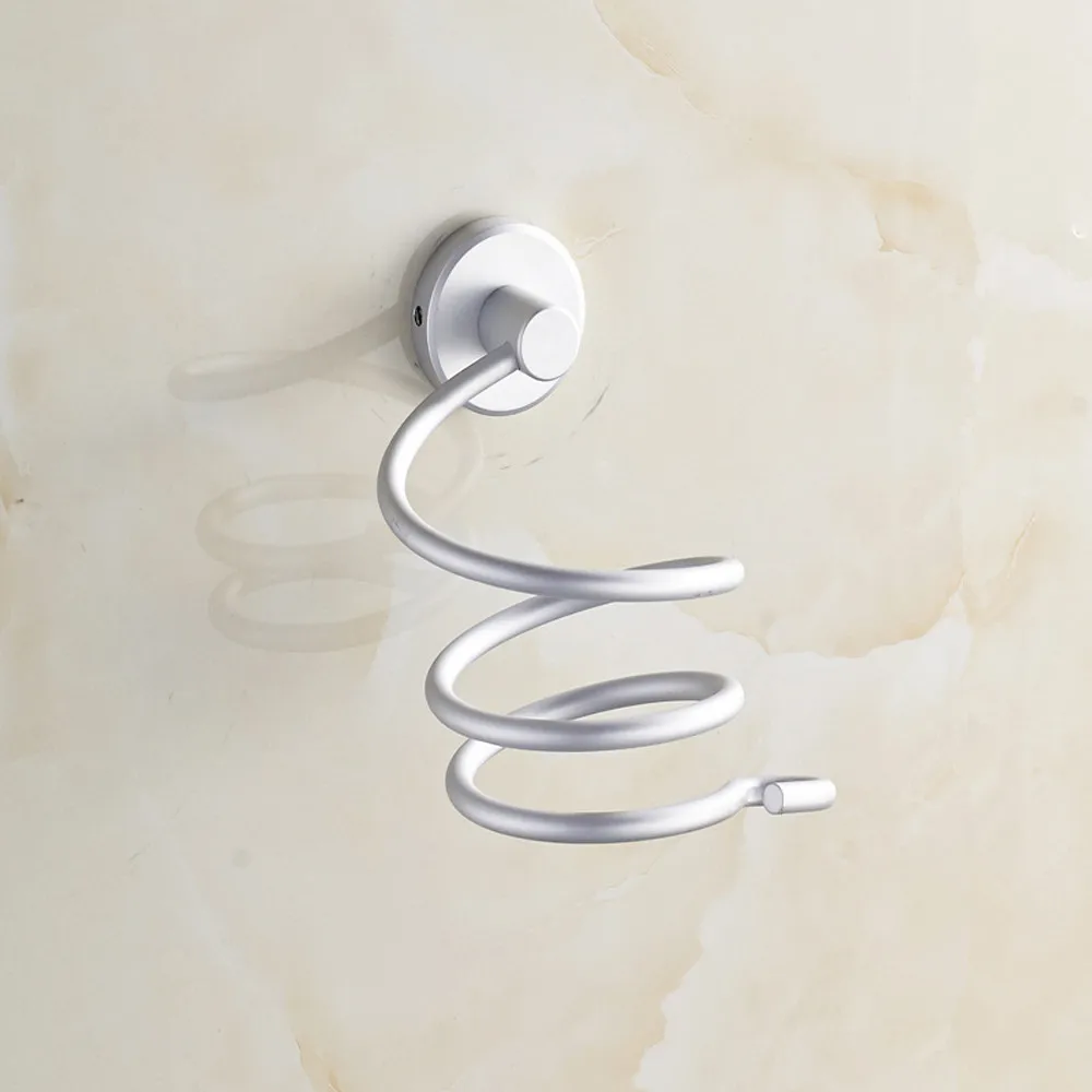 2019 алюминиевый фен для волос держатель спираль практичное настенное крепление