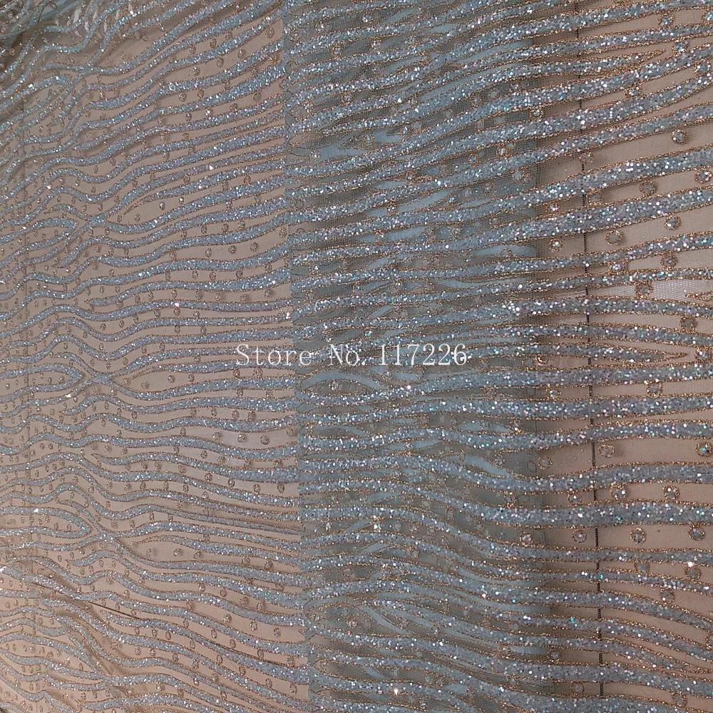 Новое поступление блестящая африканская кружевная ткань с уникальным дизайном