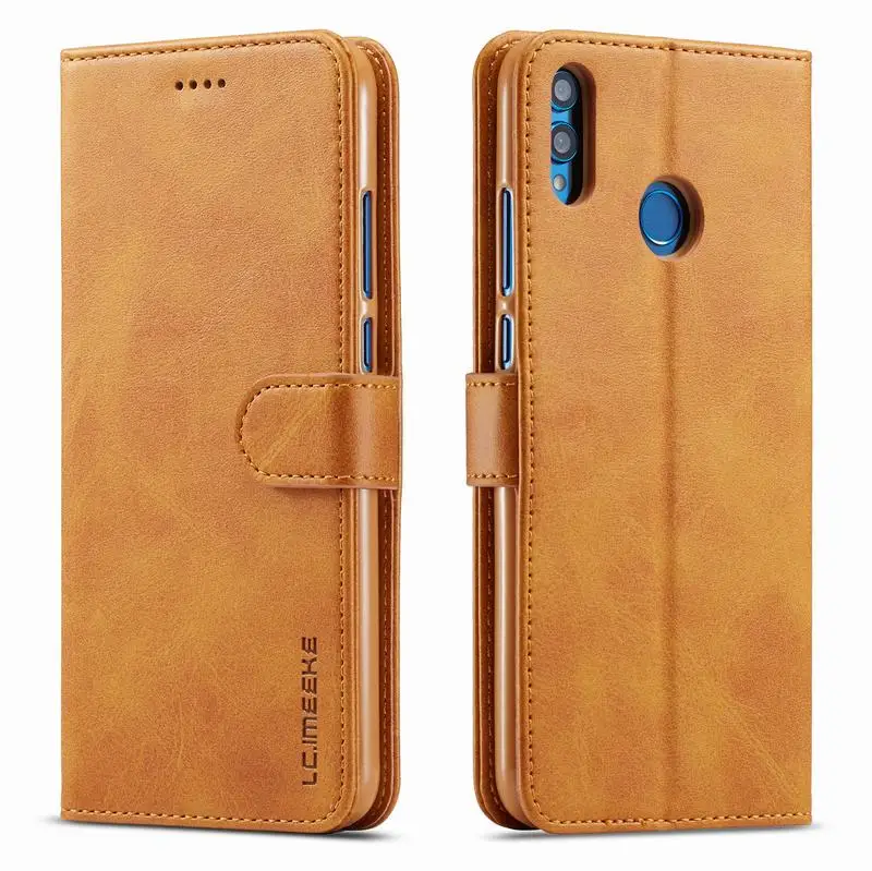 Yellow Флип-чехол для huawei Honor 10 Lite, кожаный чехол-кошелек, чехол для телефона huawei P Smart, чехол, роскошный дизайн книги, PSmart - Цвет: Yellow