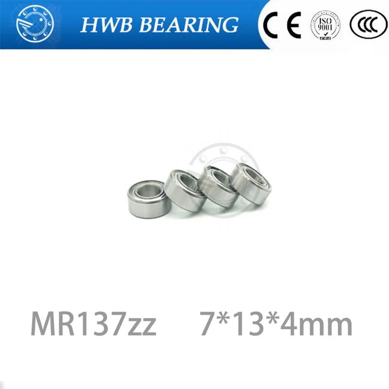 3 шт. MR137ZZ глубокий шаровой подшипник 7*13*4 мм Миниатюрный Мини подшипник MR137-ZZ MR137 7X13X4