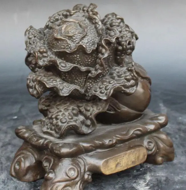 Бесплатная 8 &quotКитайская чисто черная бронзовая фигурка для привлечения