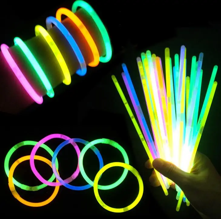 4000 шт./лот 20 см разноцветные светящиеся палочки браслеты ожерелья рождественские